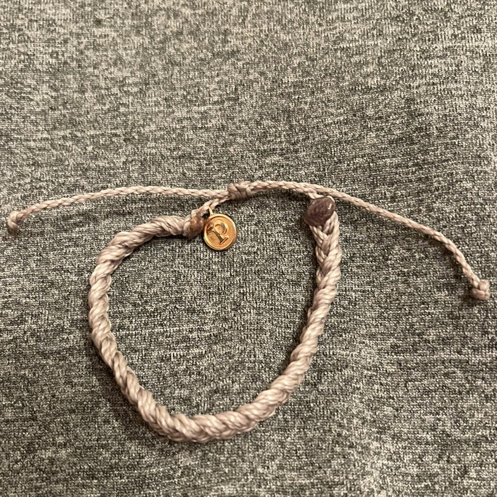 Grey Braided Pura Vida Bracelet